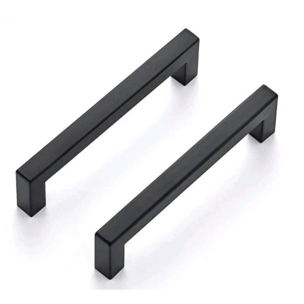 Ravinte 30 Pack Solid 5 Inch‎ Kitchen Square Cabinet Handles Matte Black Pulls